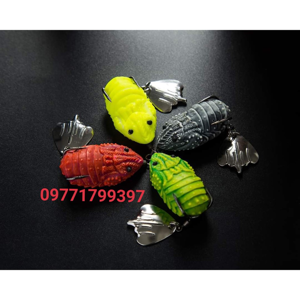 Mồi câu lure nhái hơi thái lan v4 hunter
