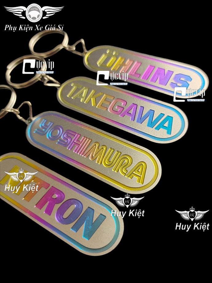 Móc Khóa Titan Logo Ohlins, Takegawa, Yoshimura, Nitron MS4349