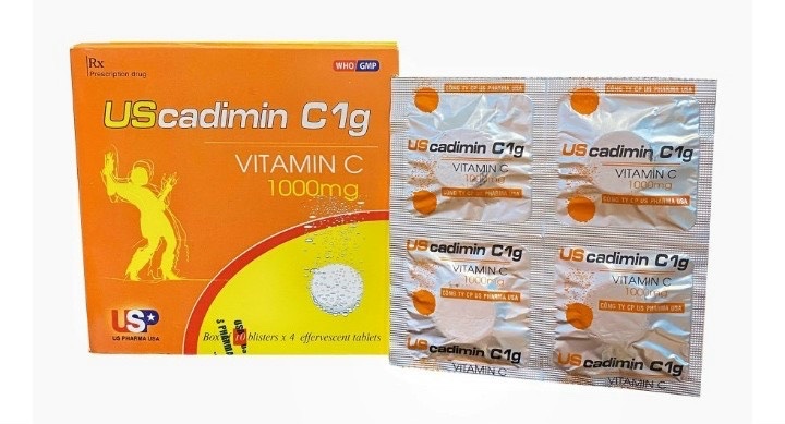 Viên nén sủi Vitamin C 1000mg [Hộp 40 viên]