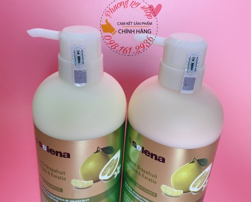 DẦU GỘI - DẦU XẢ BƯỞI SELENA NHẬP KHẨU 800ML