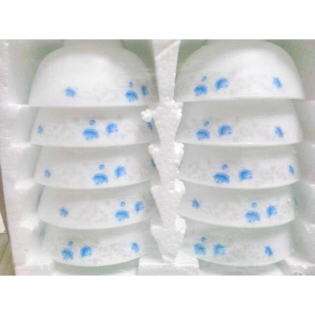 BỘ 10 CHÉN SỨ TRẮNG MEN CAO CẤP- BỘ CHÉN SỨ- CHÉN ĂN CƠM- TÔ