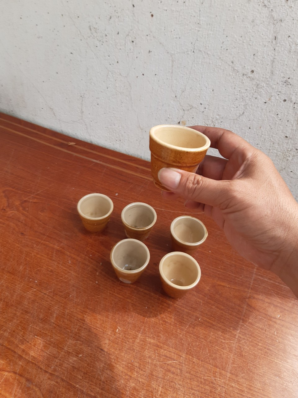 Cốc, Chum, ly, tách trà men cafe nâu (bán lẻ 1 cái)