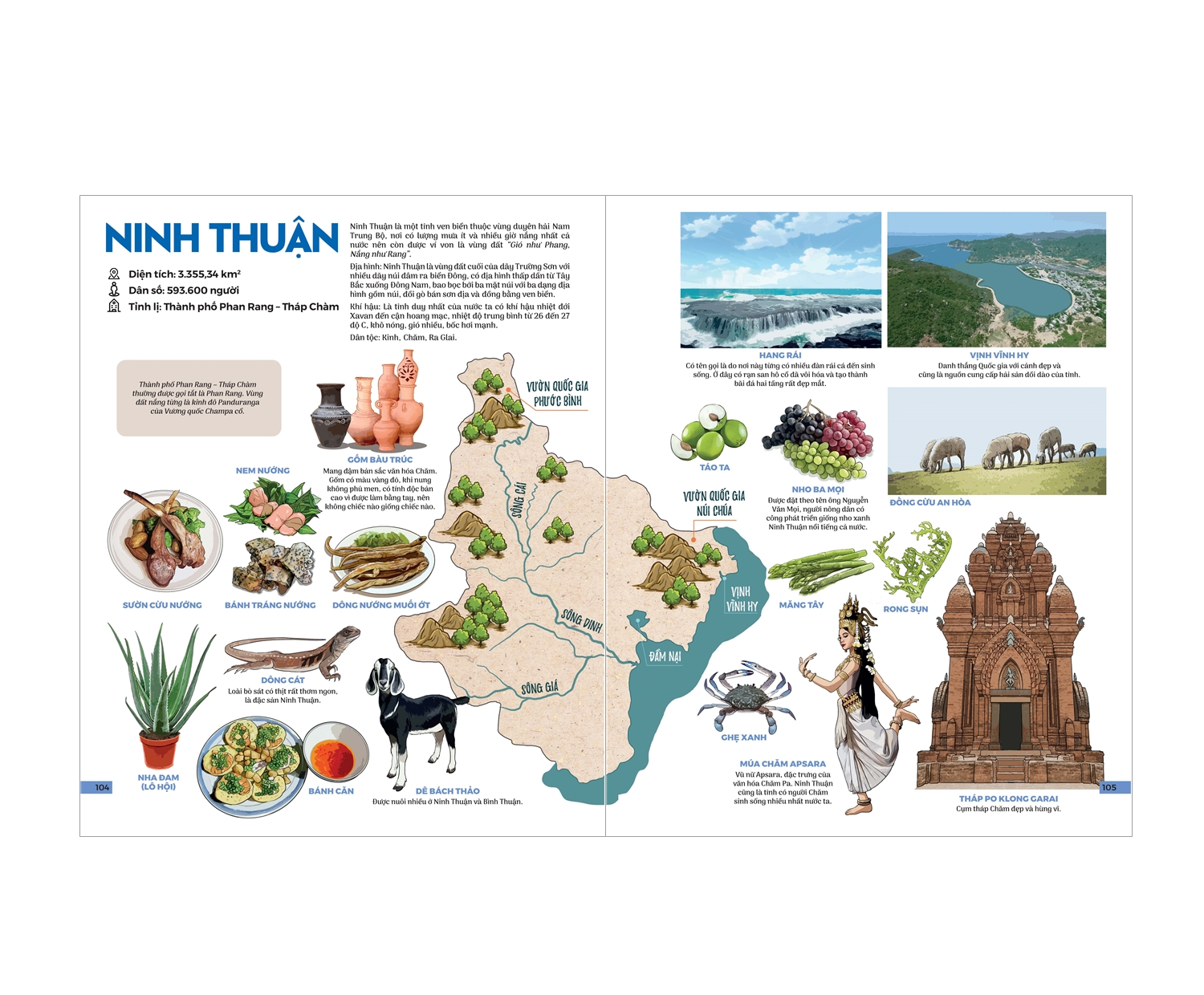 Sách - Đất nước gấm hoa - atlas Việt Nam