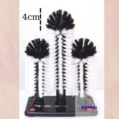 Bộ Cọ Rửa Ly 3 Đầu - Dụng Cụ Pha Chế