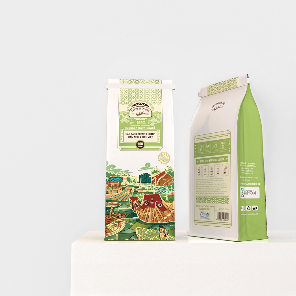 Cà Phê 100% Robusta Honey Nguyên Chất | Rang Đậm | Vị Chocolate, body dày, đậm đà | Pha cà phê sữa