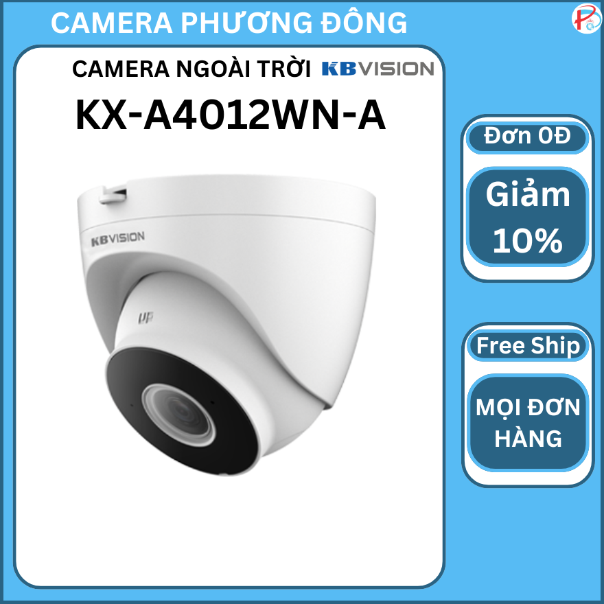 Camera IP WIFI KBVISION KX-A4012WN-A dome 4.0MP