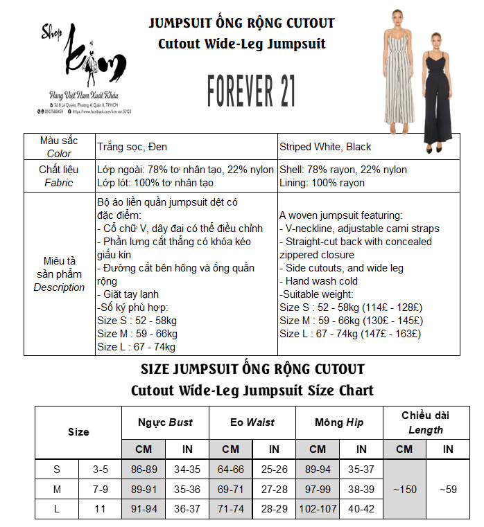 Jumpsuit Ống Rộng Cutout