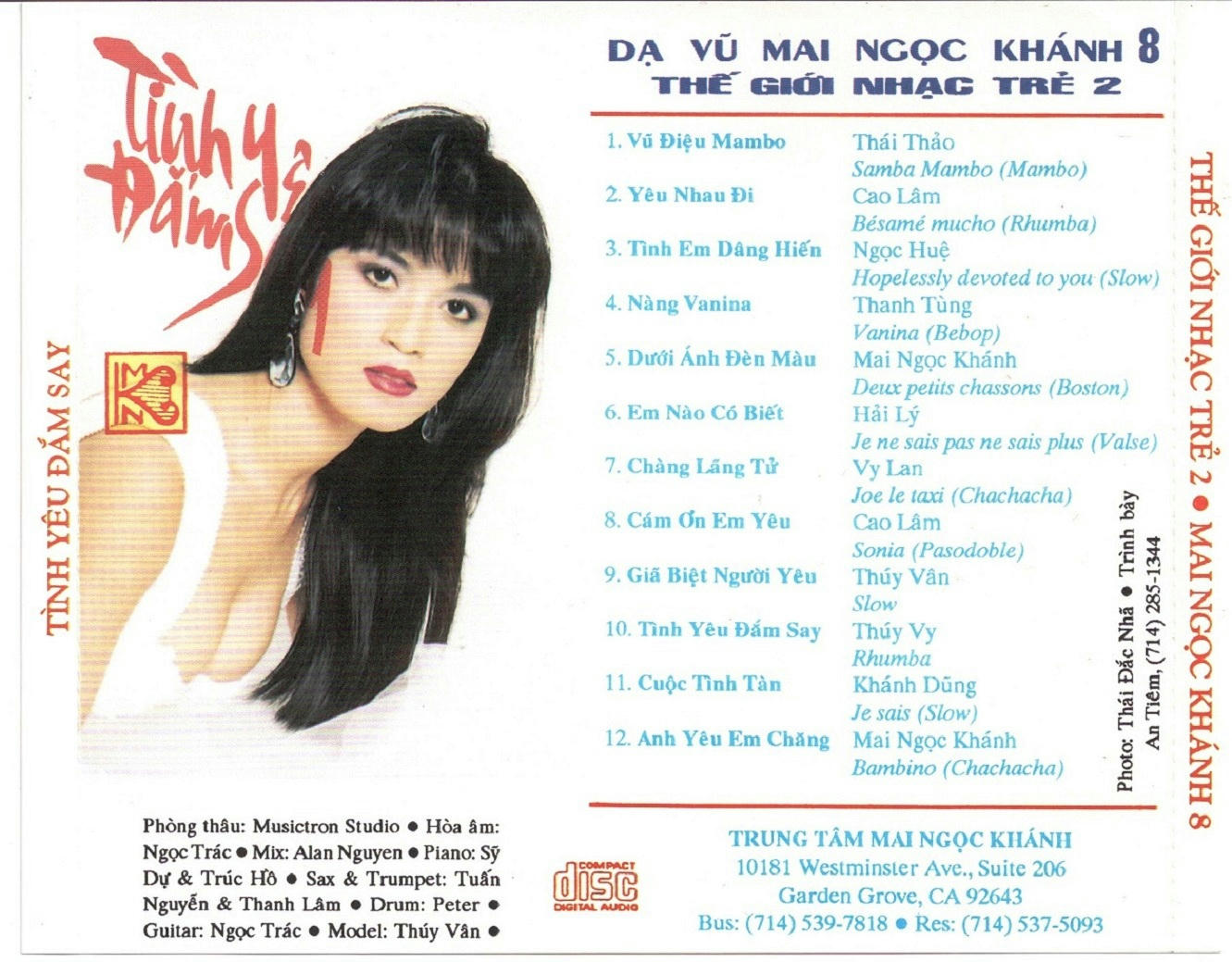 Tình Yêu Ðắm Say (Mai Ngọc Khánh CD008)