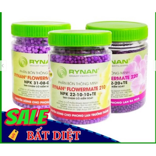 Bộ ba phân bón lan rynan dạng tan chậm
