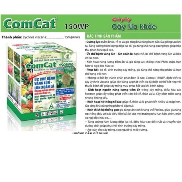 Chế phẩm kích tăng trưởng cây trồng comcat 150wp gói 5g