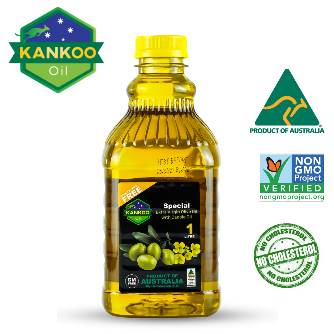 Dầu Oliu Hạt Cải Extra Virgin Olive Oil with Canola Oil hãng Kankoo nhập