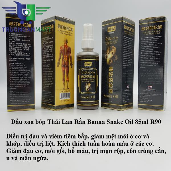 Dầu rắn xoa bóp xương khớp bana snake oil dạng xịt 85ml thái lan