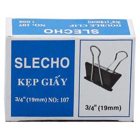 Combo 2 kẹp tài liệu sắt màu đen 15mm, 19mm, 25mm, 32mm, 41mm, 51mm