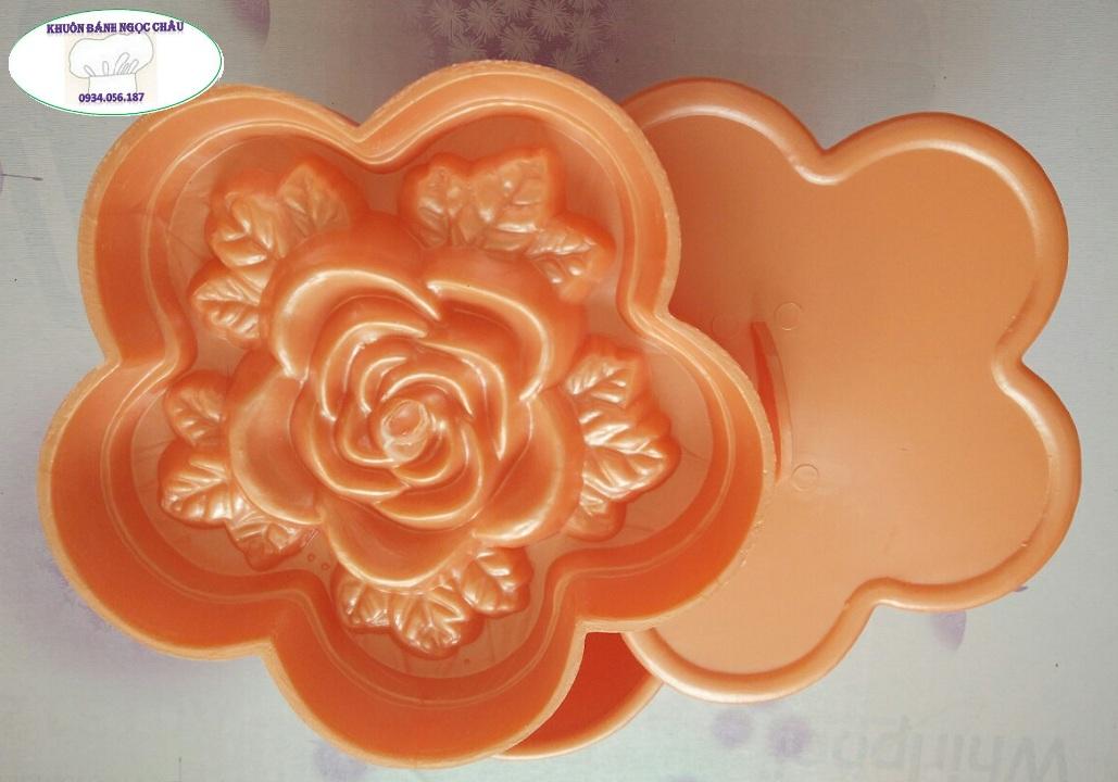 Khuôn nhấn xôi mai lớn hoa hồng
