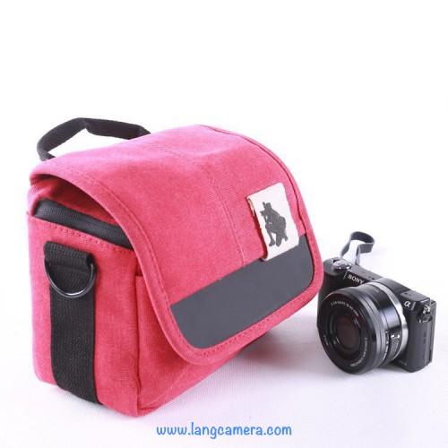 [HCM]Túi đựng máy ảnh microless vải canvas