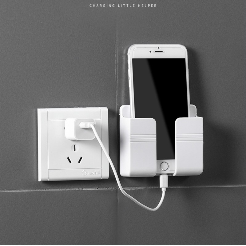 Kệ Dán Tường Đựng Điện Thoại Để Sạc Pin Có Miếng Dán