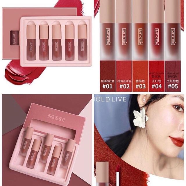 Sét 5 Thỏi Son Sáp HOLD LIVE Siêu Đẹp