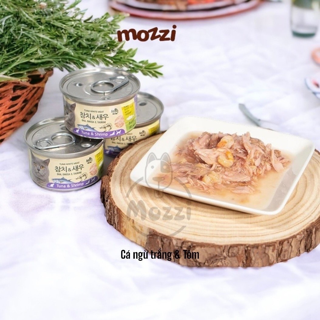 Pate for Cats White Tuna Meat Meowow Can 80Gr