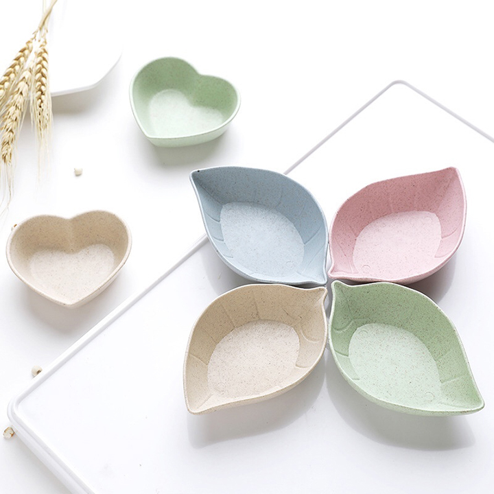 Đĩa đựng gia vị lúa mạch tiện lợi phù hợp để đựng gia vị chấm các món ăn tạo thêm cảm giác ngon miệng hơn trong bữa cơm