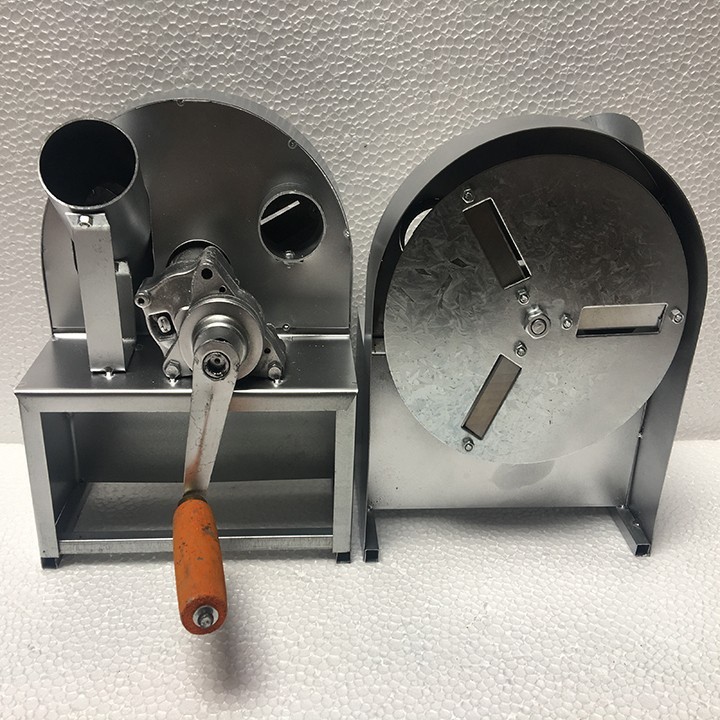 Máy thái sung quay tay có nắp đậy inox