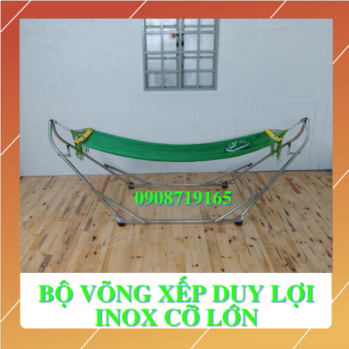 BỘ VÕNG XẾP DUY LỢI INOX CỠ LỚN