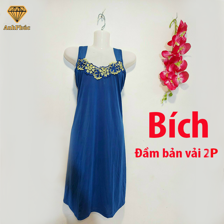 [HCM]Đầm ngủ 2 dây thun lạnh mặc mát  Anh Phúc