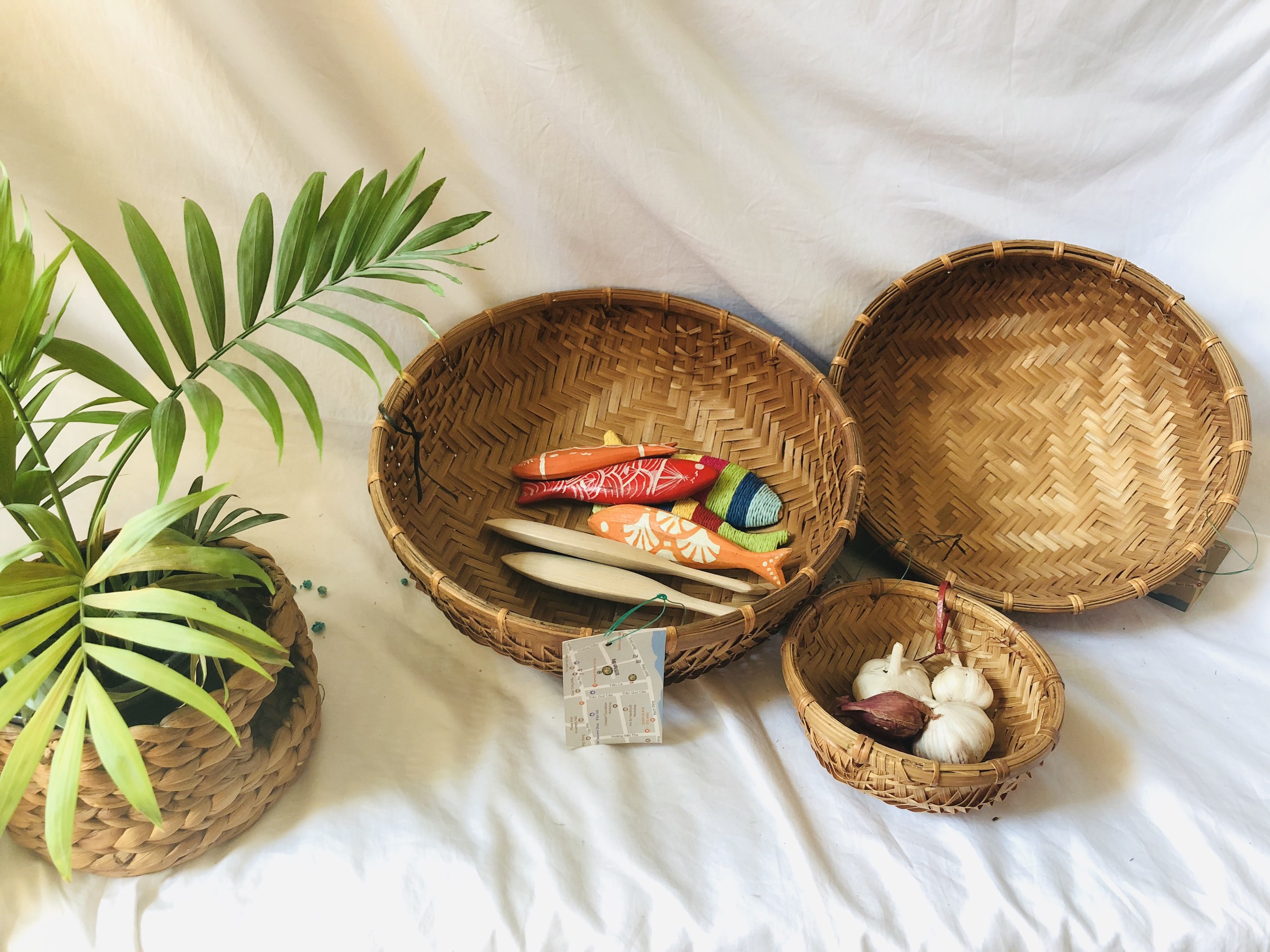 Rổ tre tròn-dụng cụ phòng bếp