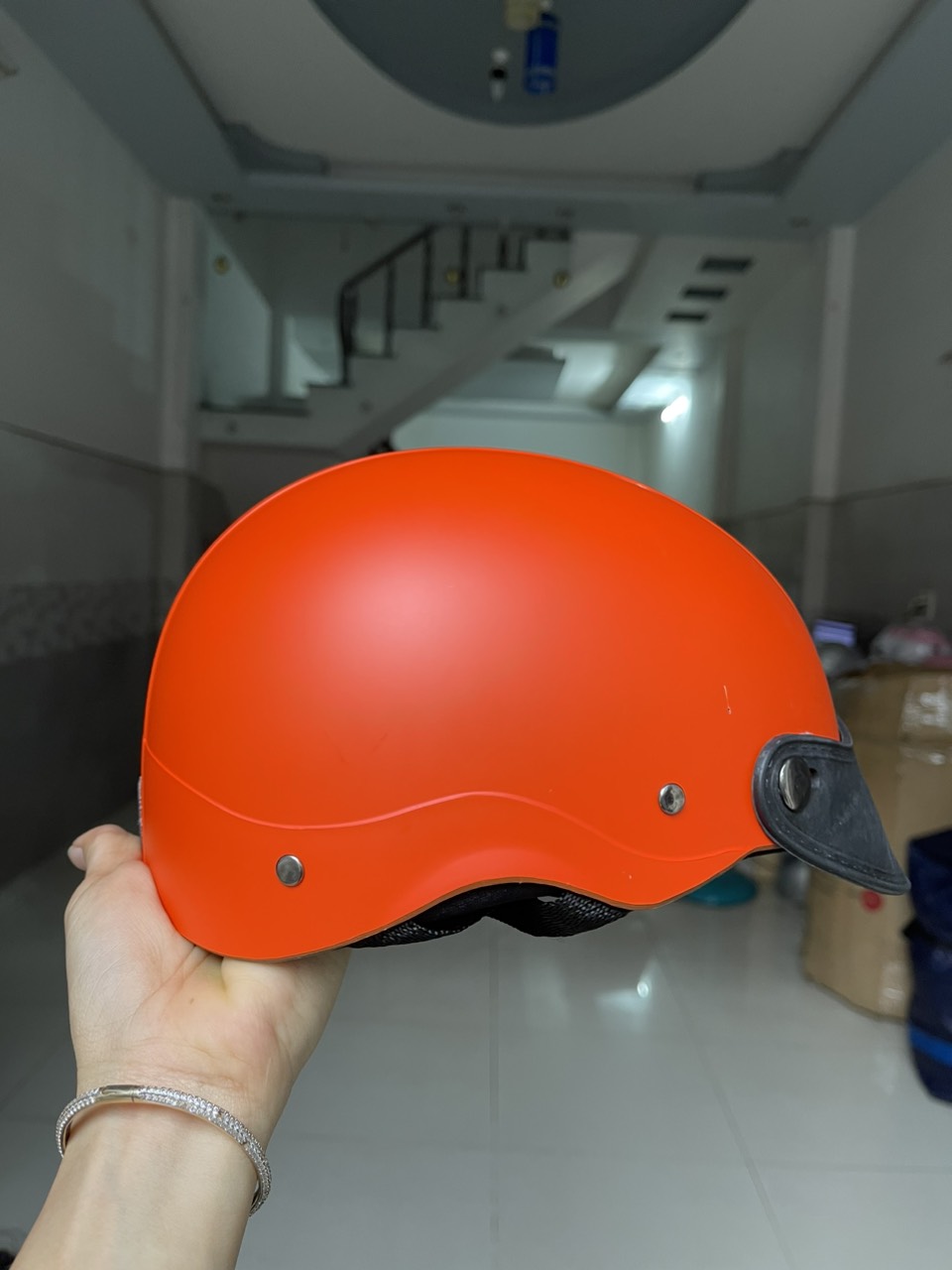 nón bảo hiểm nửa đầu nhiều màu lựa chọn
