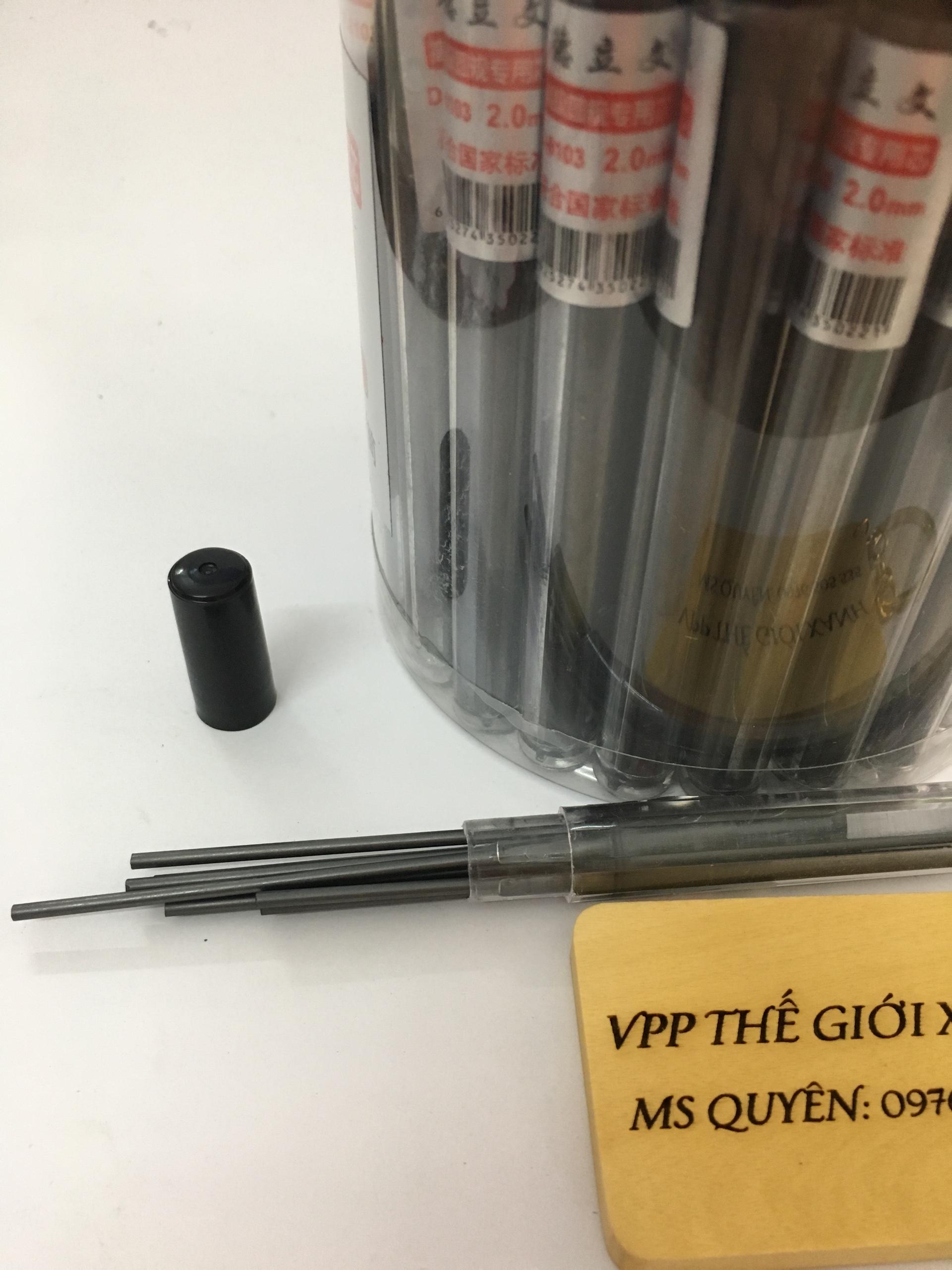 SET 10 ỐNG RUỘT CHÌ BẤM NGÒI LỚN 2MM (8103) ( 10 RUỘT CHÌ/ ỐNG)