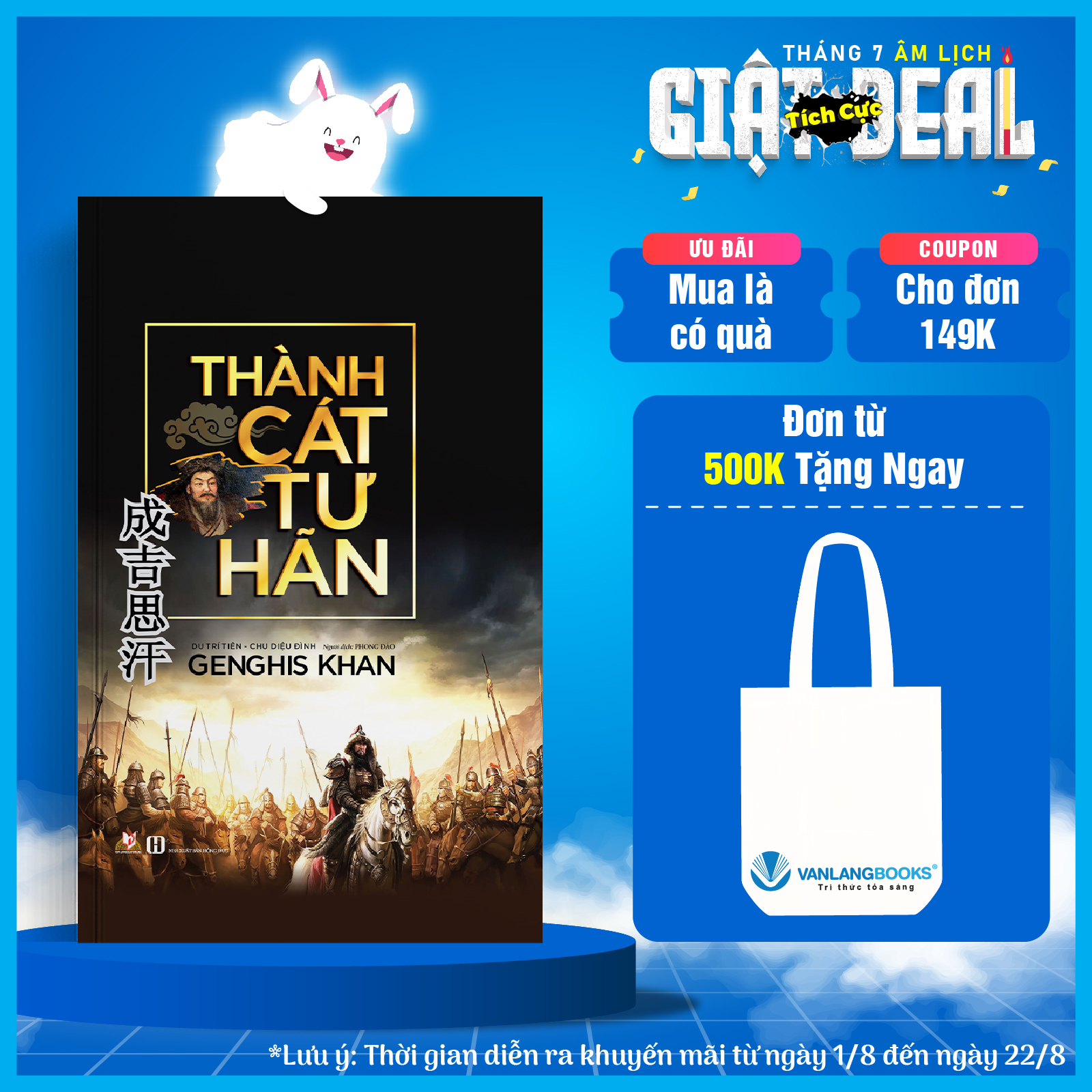 Sách - Thành Cát Tư Hãn-Vanlangbooks