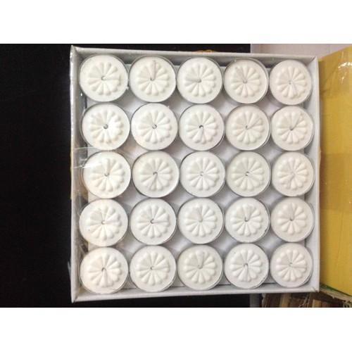Hộp 100 Viên Nến Tealight Cháy 4.5h ( Trắng hoa mai)
