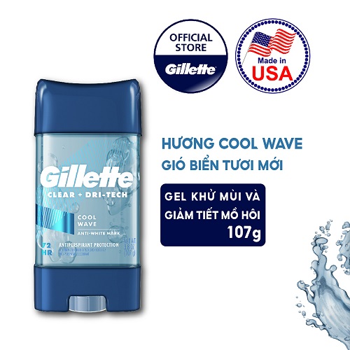 Lăn Khử Mùi Nam Gillette Clear Gel 107gr