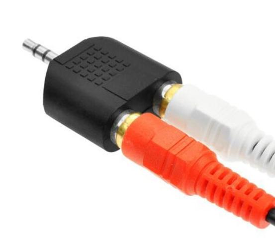 Jack chuyển 2 đầu bông sen RCA sang jack 3.5mm