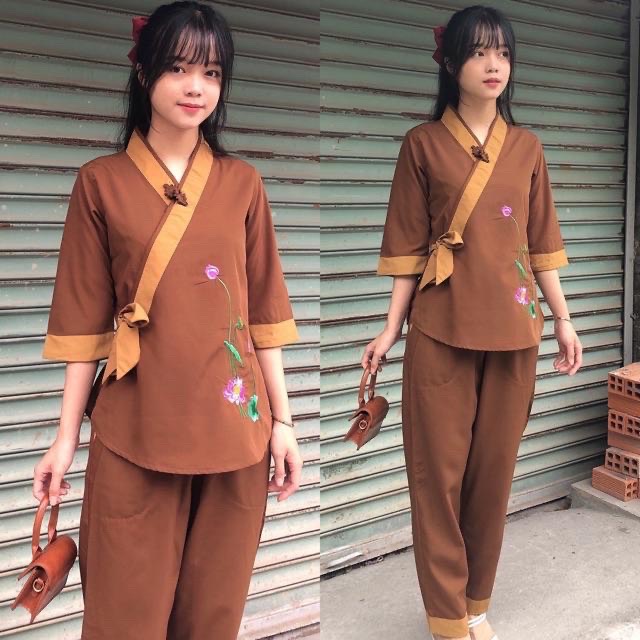 ĐỒ LAM ĐI CHÙA - mẫuSen Nơ Kate