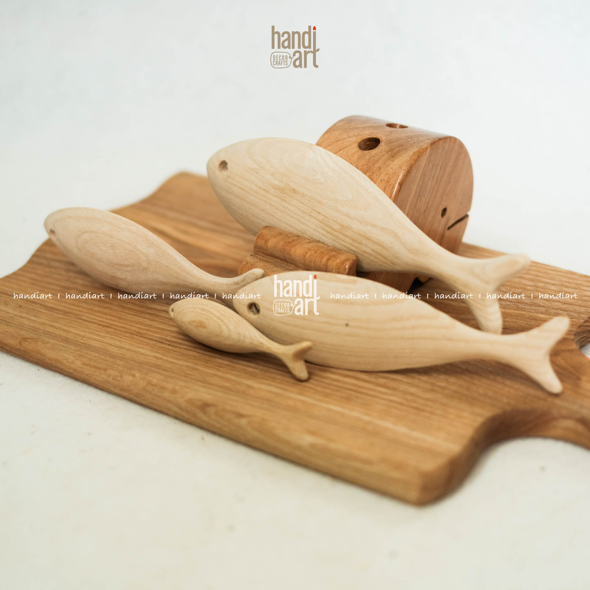 Cá gỗ trang trí - Cá gỗ handmade