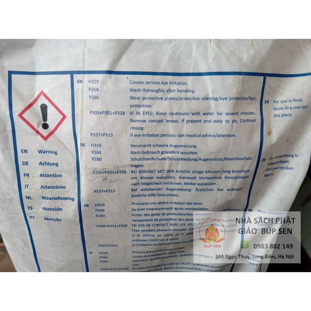 Bột chanh (Axit chanh - Axit citric C6H8O7) 200g / 500g  [HÀNG CÓ SẴN]