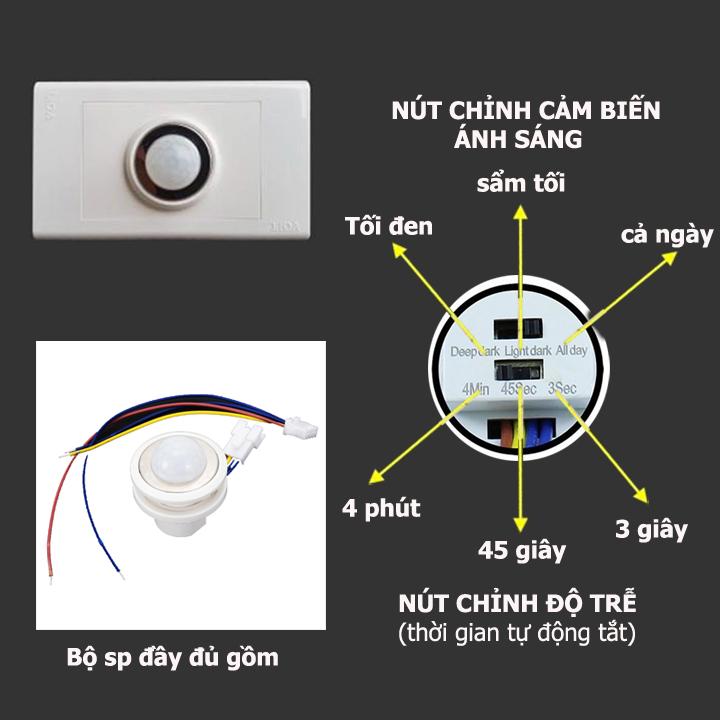 Công tắc cảm ứng chuyển động hồng ngoại DC1, công tắc cảm biến chuyển động hồng ngoại