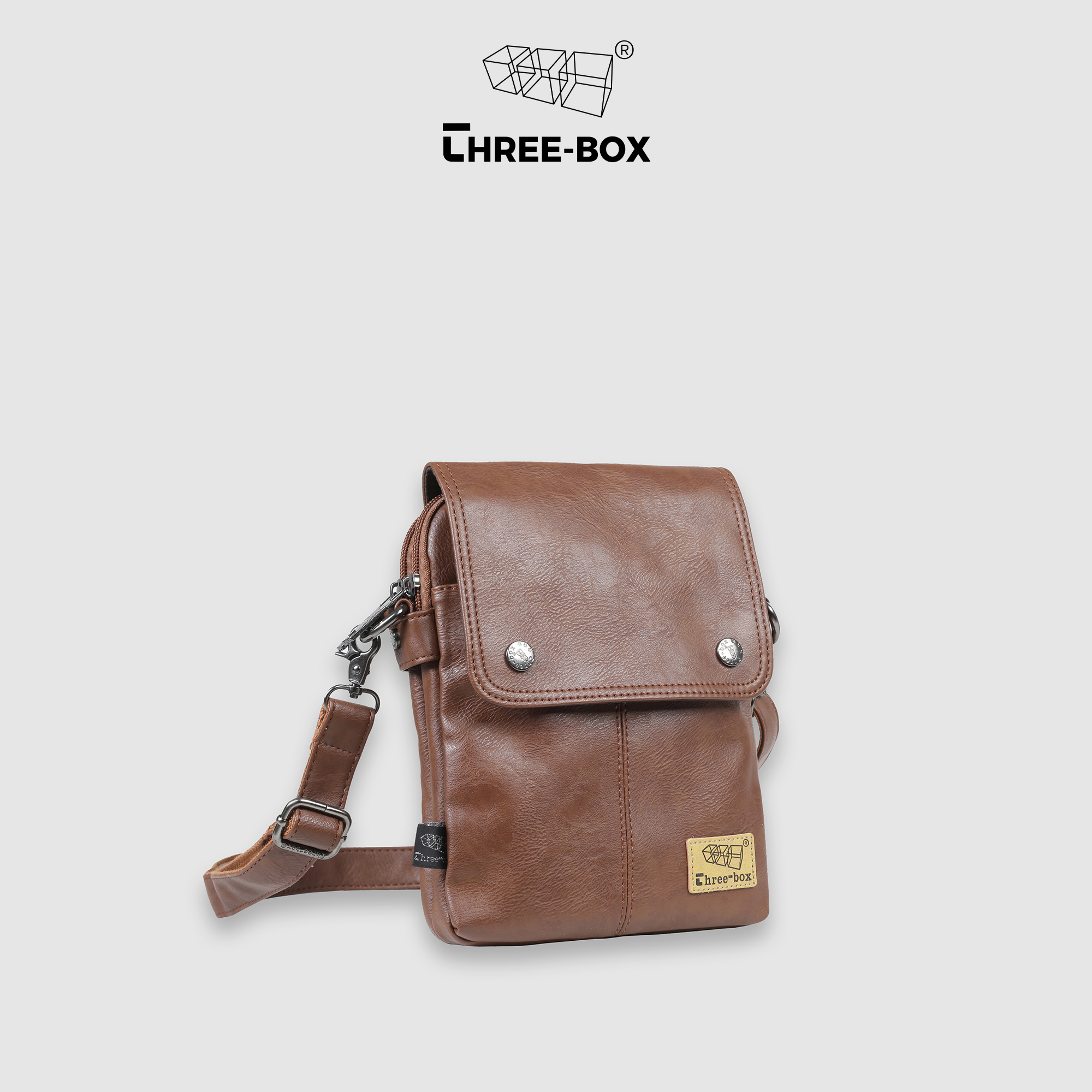 Túi chéo da PU dáng nhỏ Three-box - MS6388