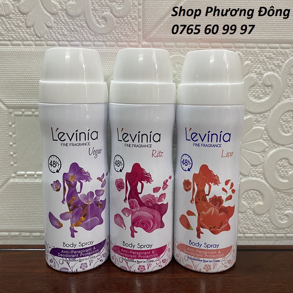 Xịt khử mùi toàn thân L'evinia 200ml