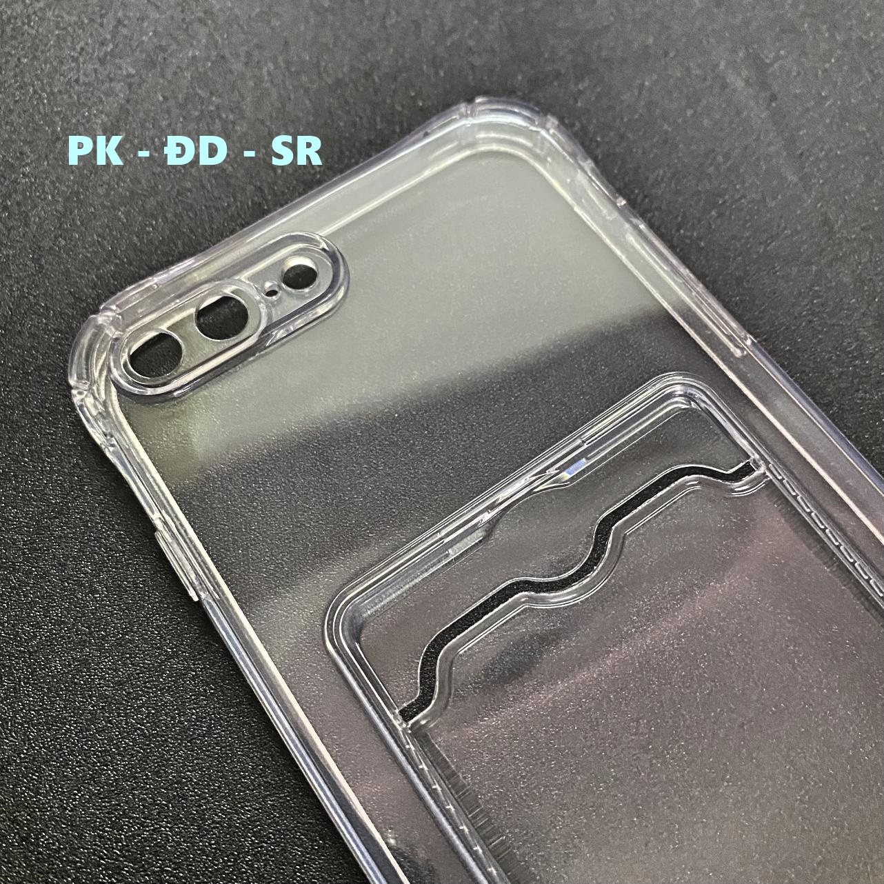 Ốp Lưng iPhone 7 Plus - 8 Plus Dẻo Trong Chống Sốc Đựng Card