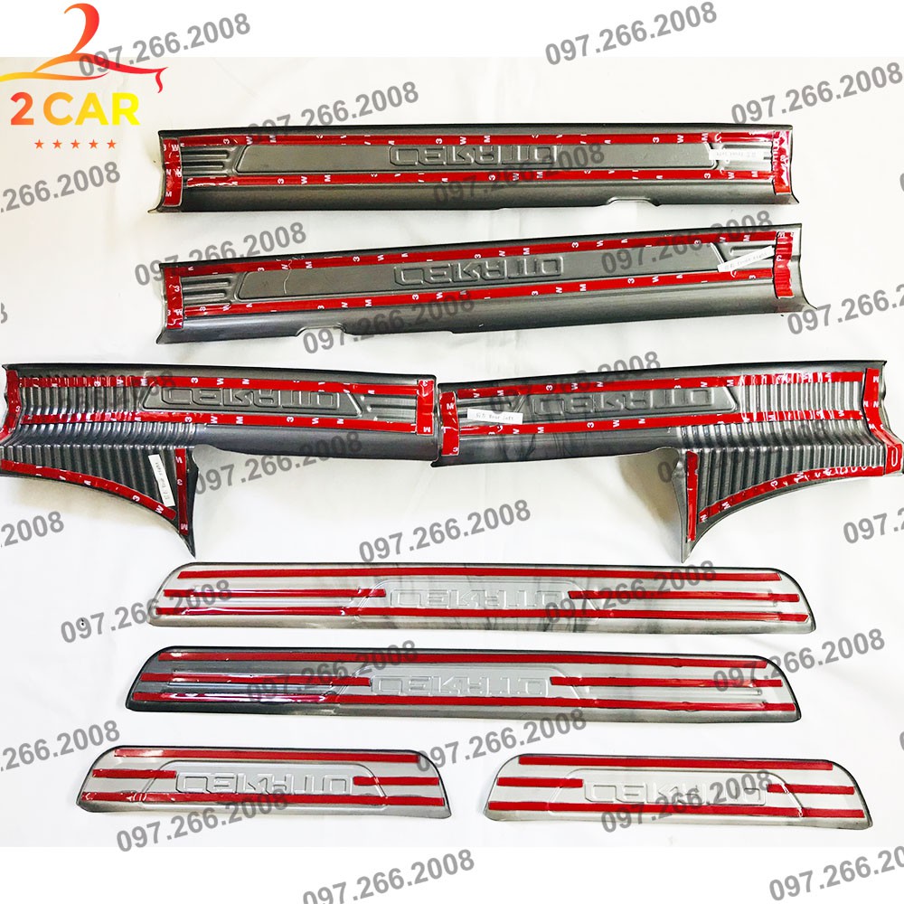Ốp bậc cửa, nẹp bước chân trong, ngoài xe hyundai accent 2018- 2019 - 2020- 2021 - 2022- 2023 loại titan cao cấp