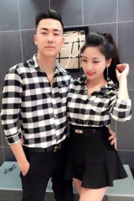 ĐỦ Màu - Áo Sơ mi nữ kẻ caro phối màu ( kẻ vừa )