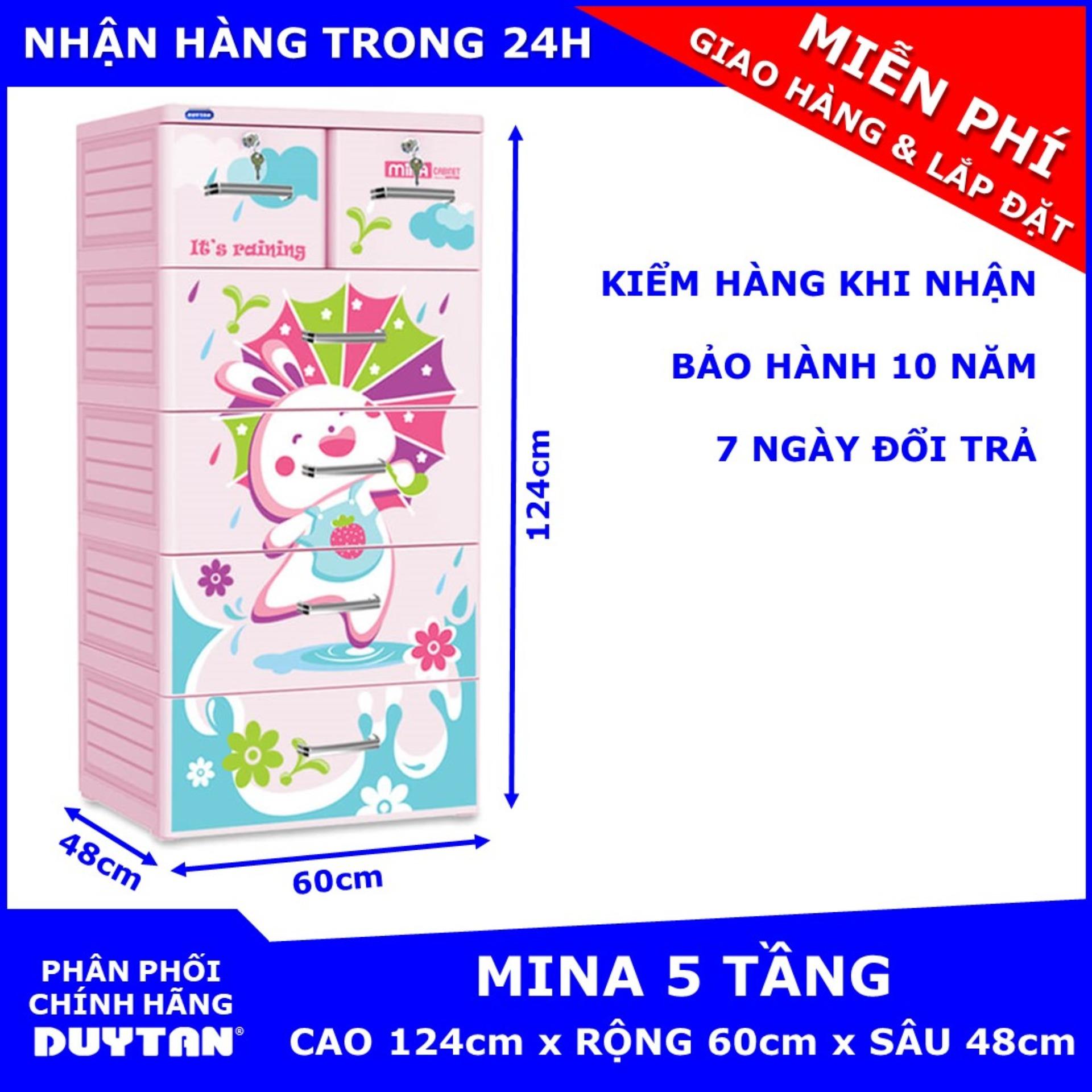 Tủ nhựa cao cấp duy tân mina 5 tầng