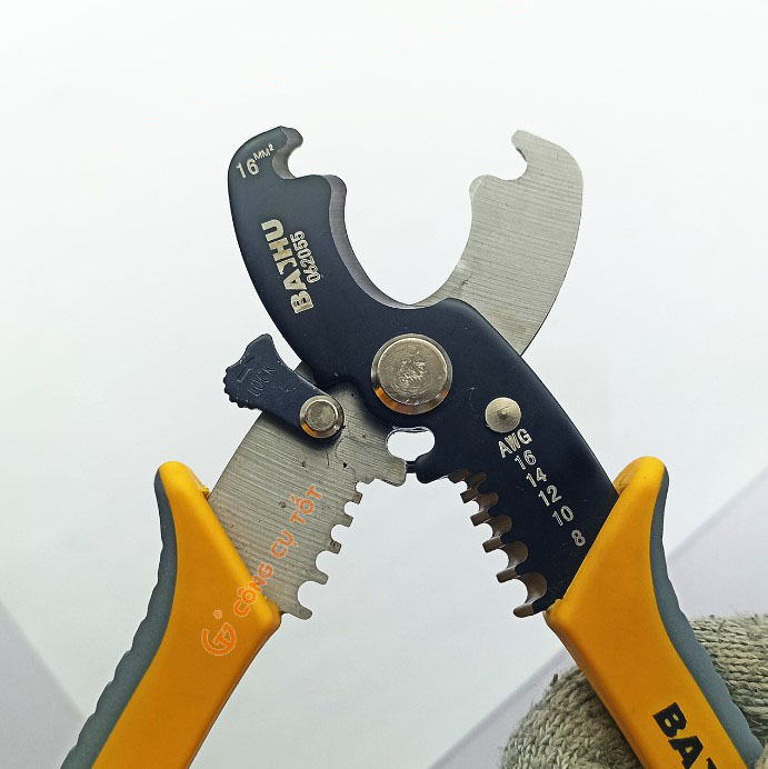 Kềm cắt tuốt dây điện BAIHU 180mm