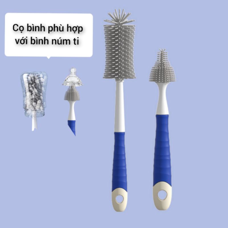 Cọ rửa bình sữa silicon , cọ rửa ống hút