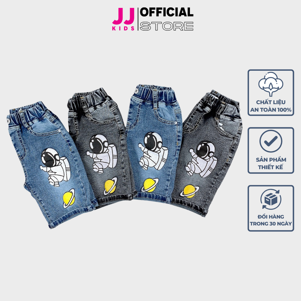 Quần jean bé trai,quần jean lững bé trai năng động thoải mái full size | FREESHIP MAX - JJ Kids Fashion