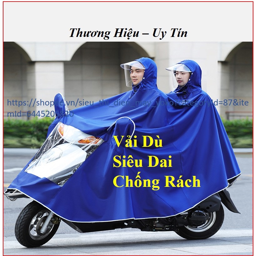 Áo mưa bít người lớn vải dù siêu dày áo mưa vải dù cao cấp hàng xịn, áo mưa phản quang vải dù áo mưa 2 đầu, chống rách có kính che mặt cao cấp