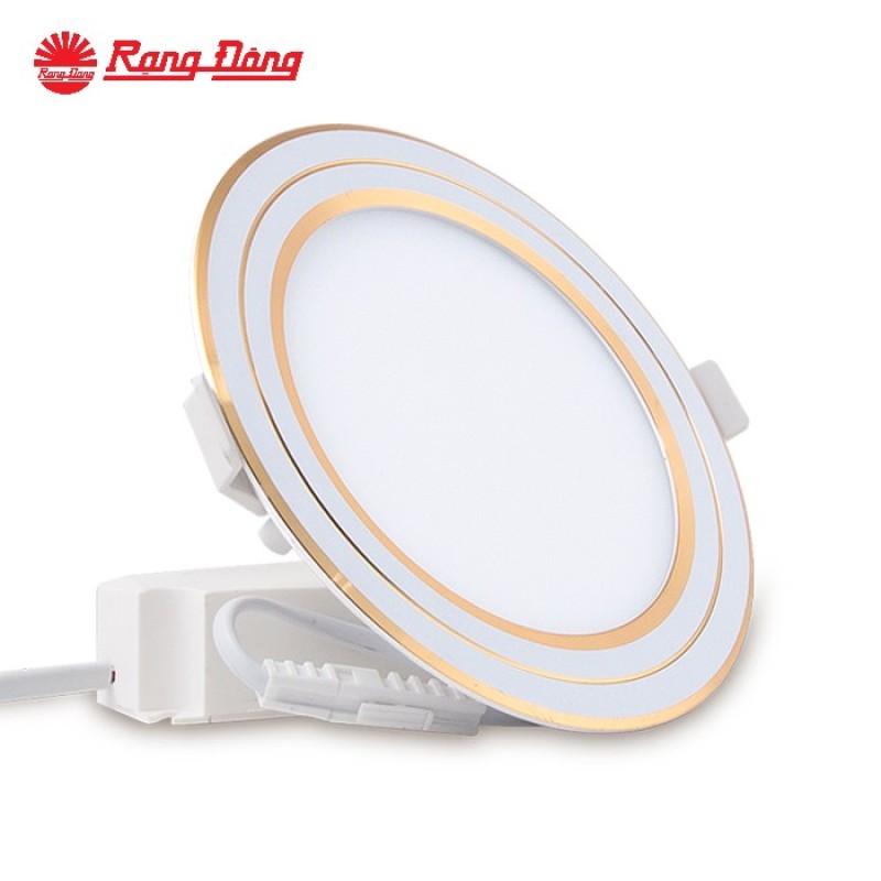 Đèn LED Panel tròn đổi màu Chính hãng Rạng Đông Siêu tiết Kiệm diện Dễ dàng lắp đặt Cho dải ánh sáng đẹp D PT05L DM 110/6W Viền Bạc, Vàng
