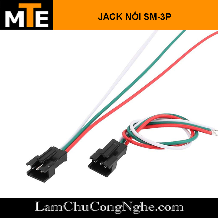 Cặp jack kết nối đực cái SM-3P 2.54mm