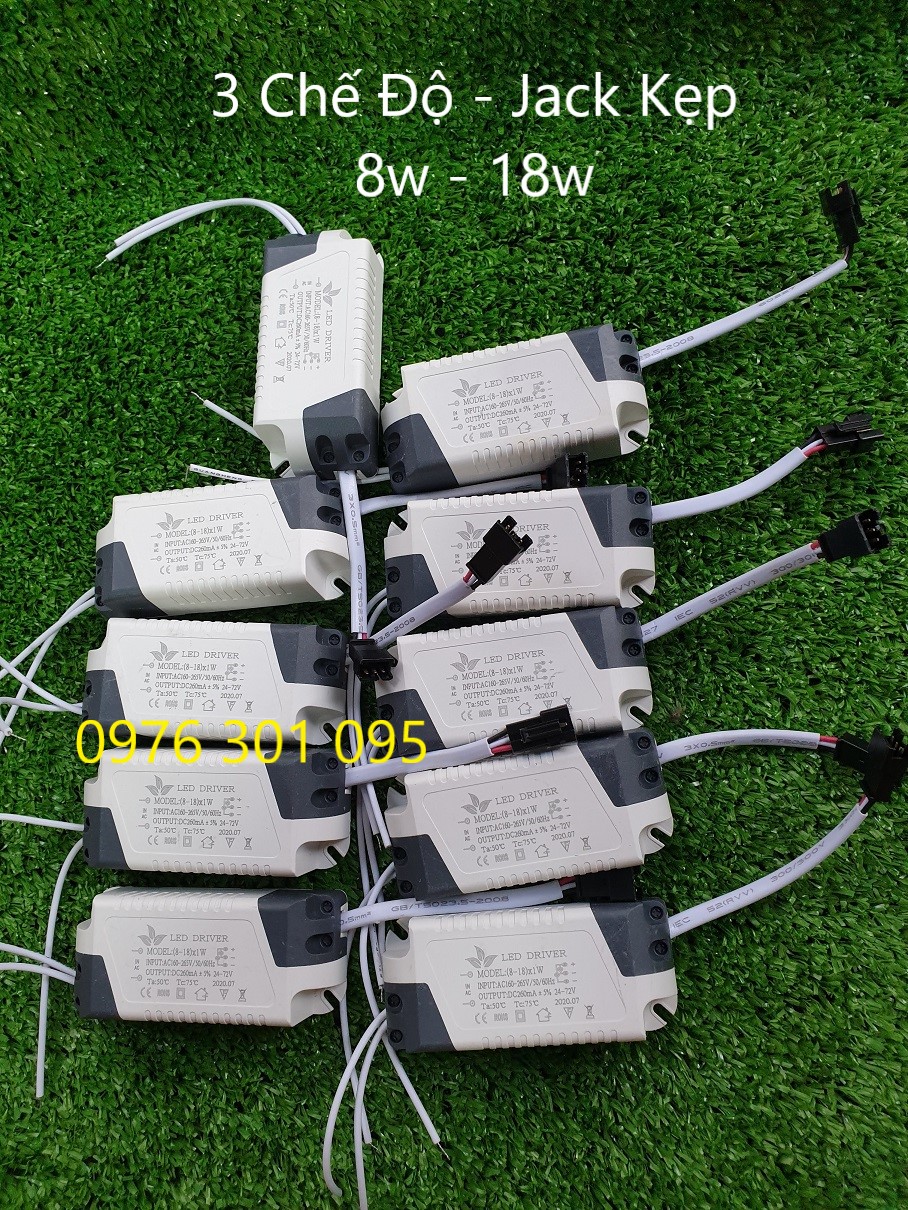 Tăng phô [3 chế độ] đèn led âm trần và ốp trần 8w đến 18w [Drivier]